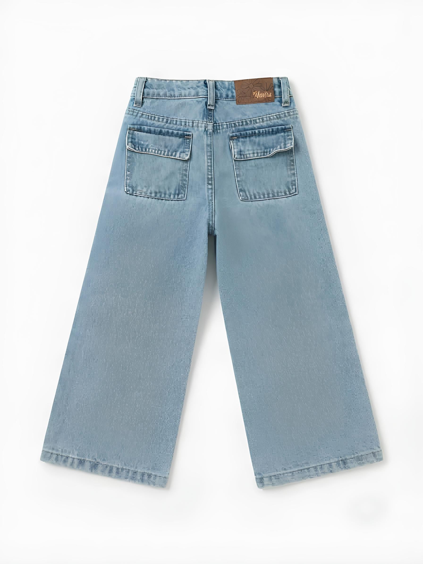 YOURS JEANS A PALAZZO BIMBA. COTONE.