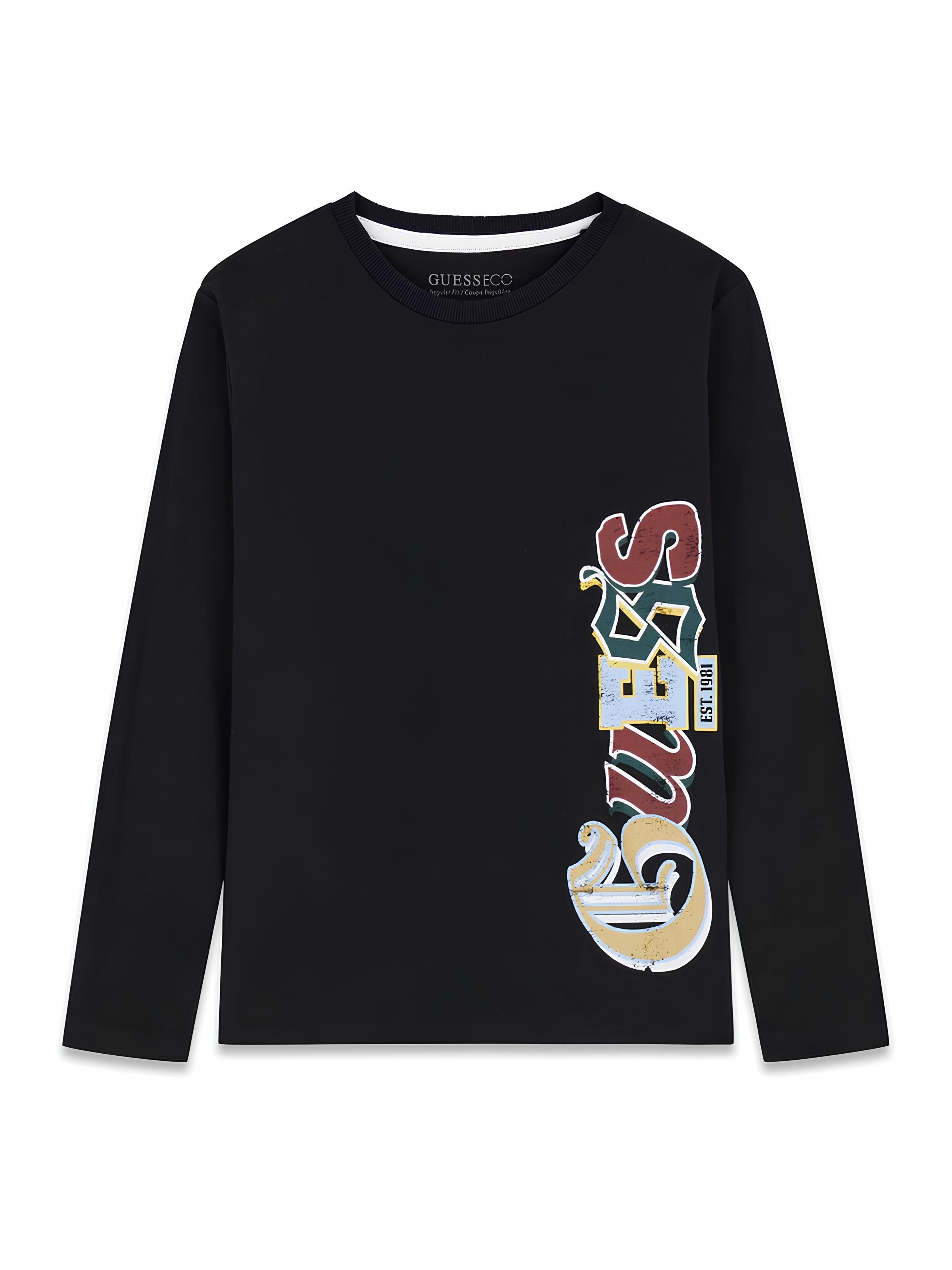 GUESS MAGLIETTA MANICA LUNGA RAGAZZO. COTONE.