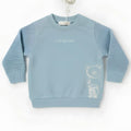 YOURS FELPA BIMBO CON MANICHE IN MAGLIA. COTONE FELPATO.
