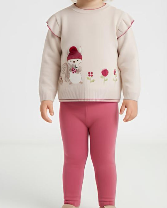 MAYORAL COMPLETO 2 PZ. IN MAGLIA BIMBA .