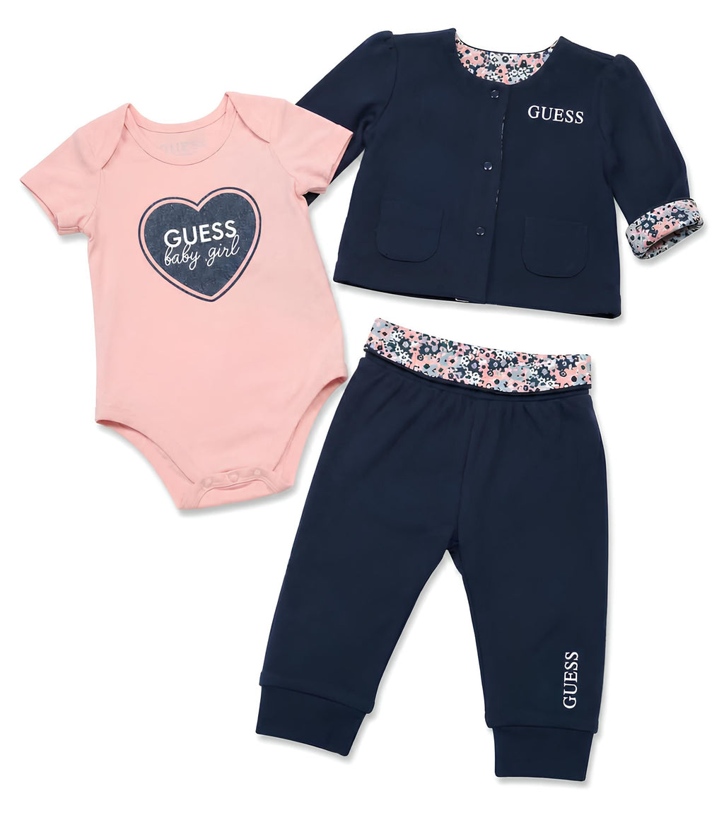 GUESS COMPLETO 3 PZ. BIMBA. COTONE.
