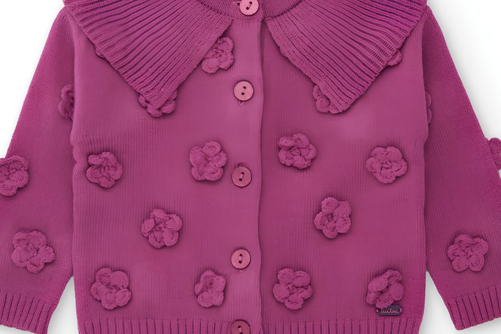 TUC TUC CARDIGAN CON COLLETTO BIMBA.