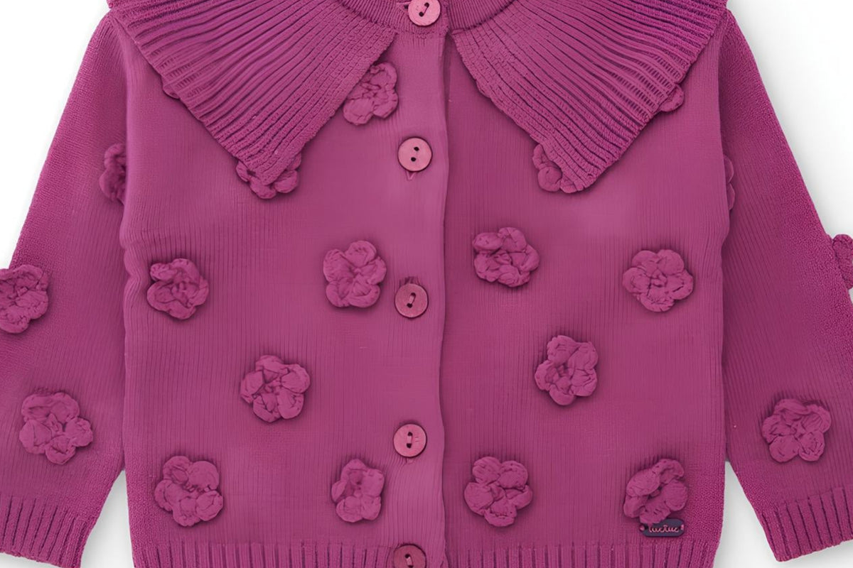 TUC TUC CARDIGAN CON COLLETTO BIMBA.