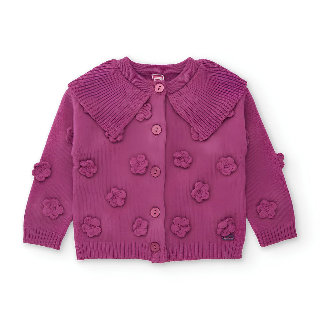 TUC TUC CARDIGAN CON COLLETTO BIMBA.