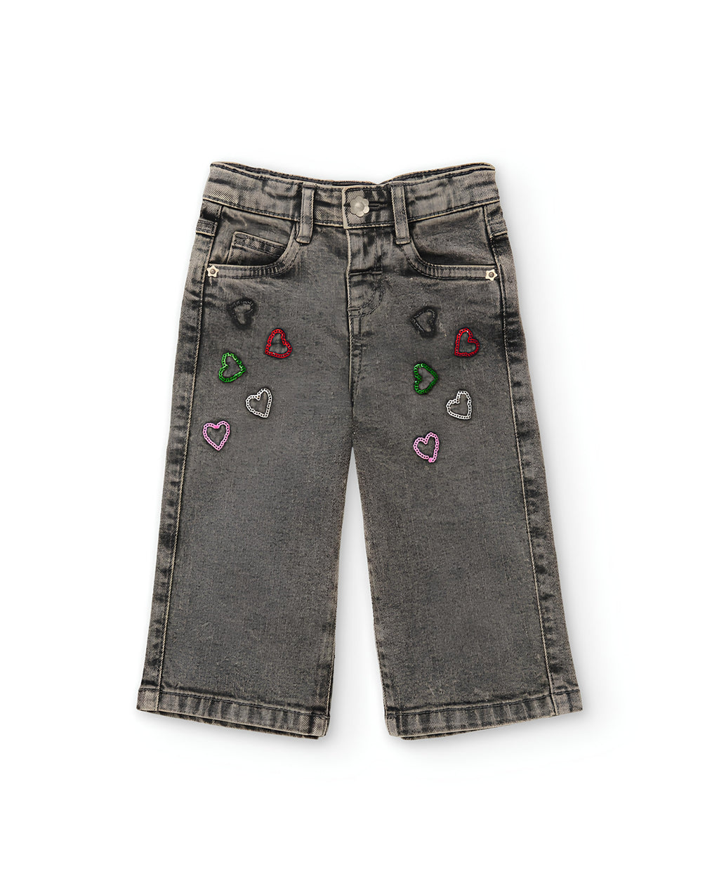 TUC TUC JEANS A PALAZZO BIMBA. COTONE.