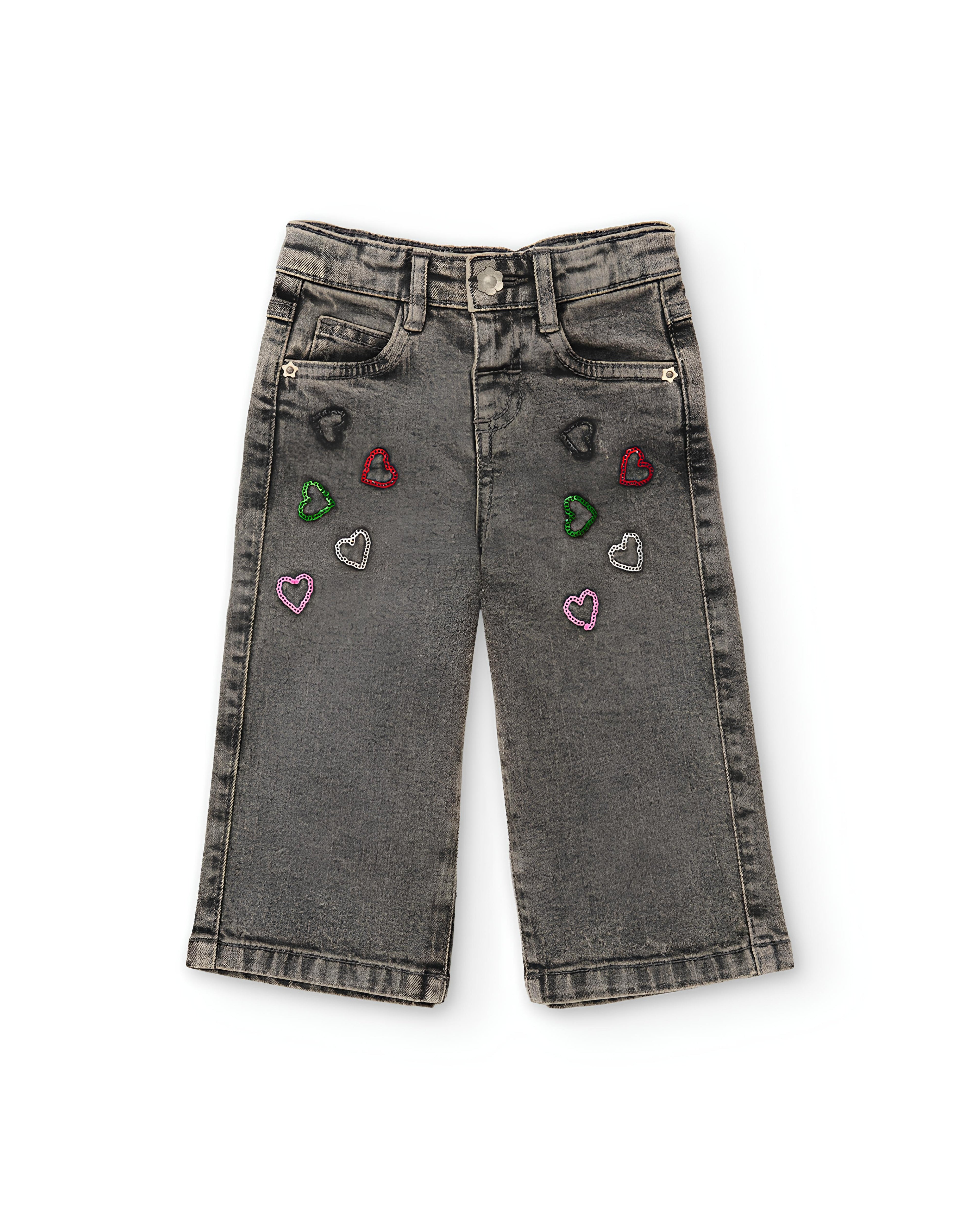 TUC TUC JEANS A PALAZZO BIMBA. COTONE.