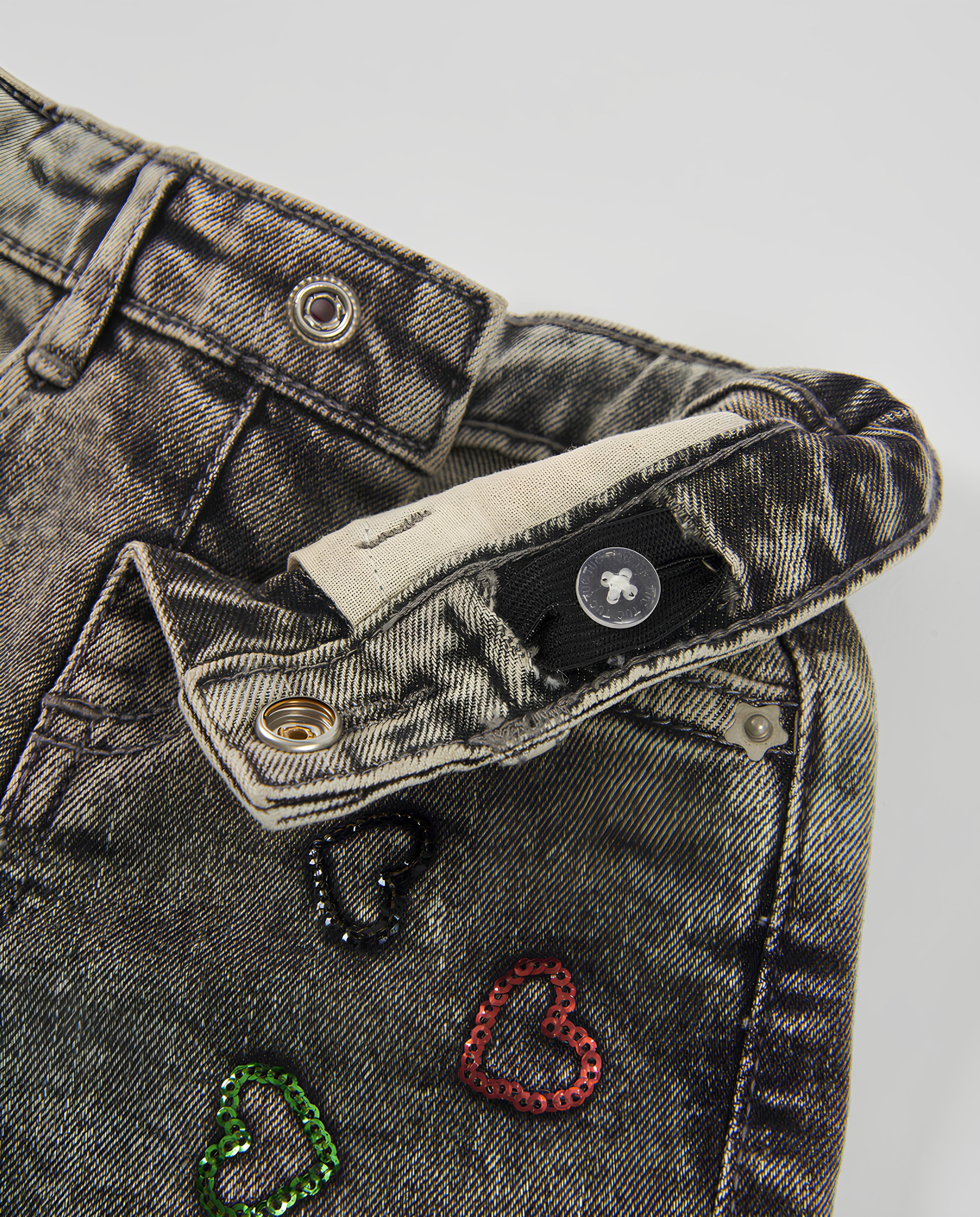 TUC TUC JEANS A PALAZZO BIMBA. COTONE.