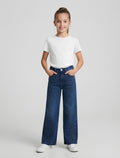 GUESS JEANS A PALAZZO, CON STRASS, RAGAZZA. COTONE.