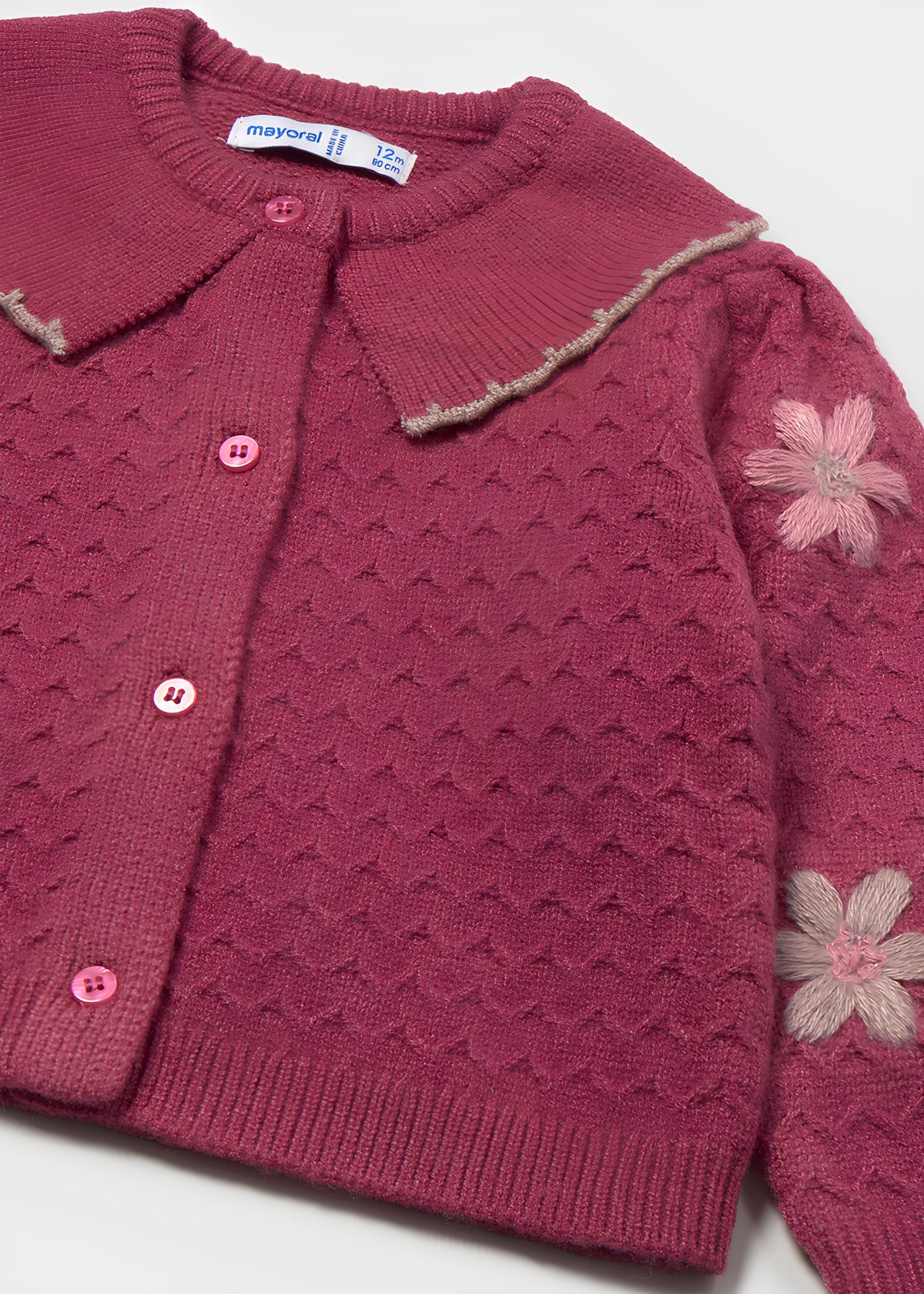 MAYORAL CARDIGAN CON COLLETTO BIMBA.
