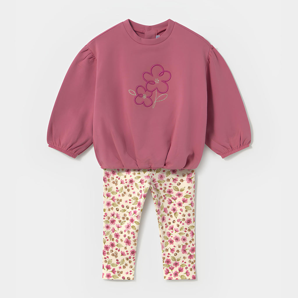 MAYORAL COMPLETO 2 PZ. BIMBA. COTONE FELPATO.
