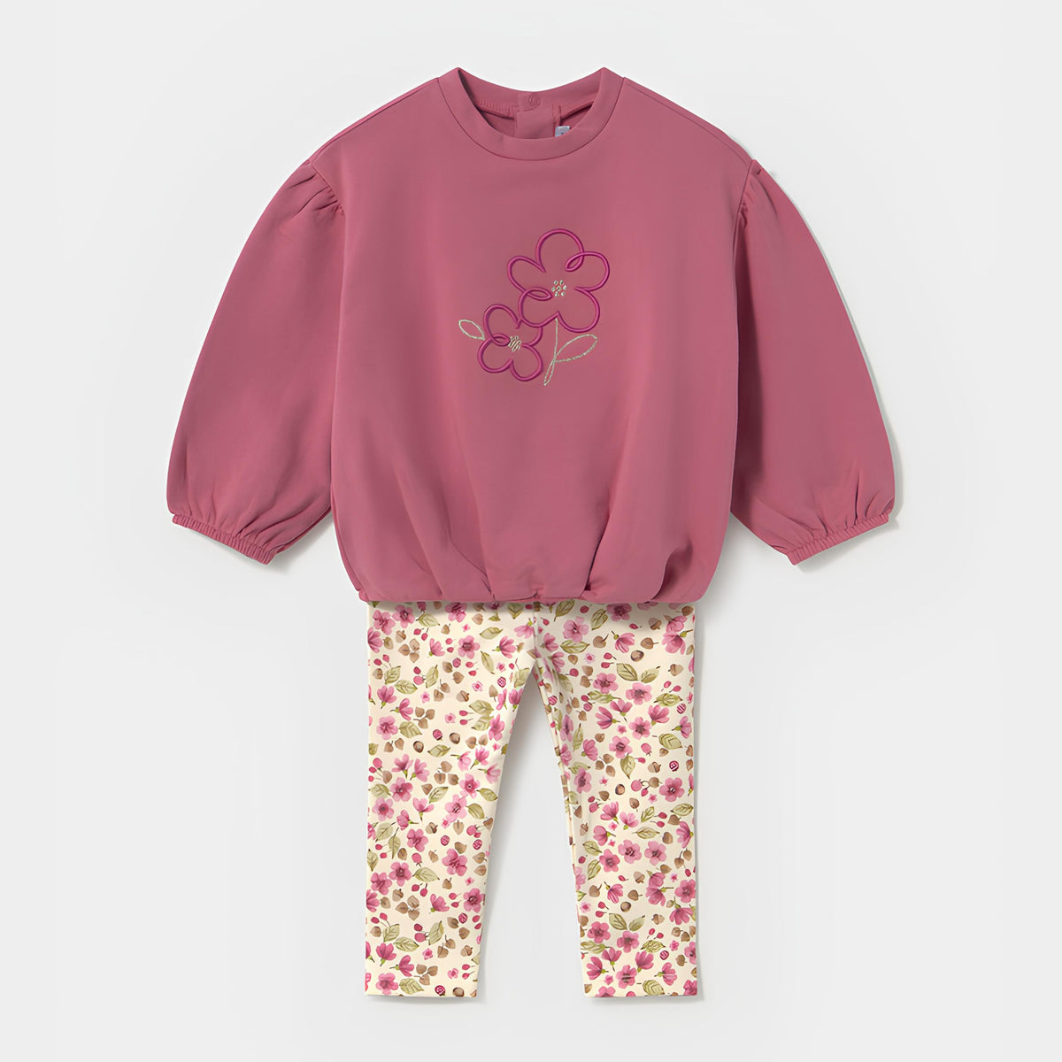 MAYORAL COMPLETO 2 PZ. BIMBA. COTONE FELPATO.