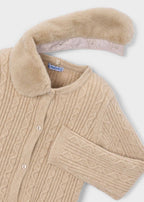 MAYORAL CARDIGAN CON COLLO ECOPELLICCIA STACCABILE BIMBA.