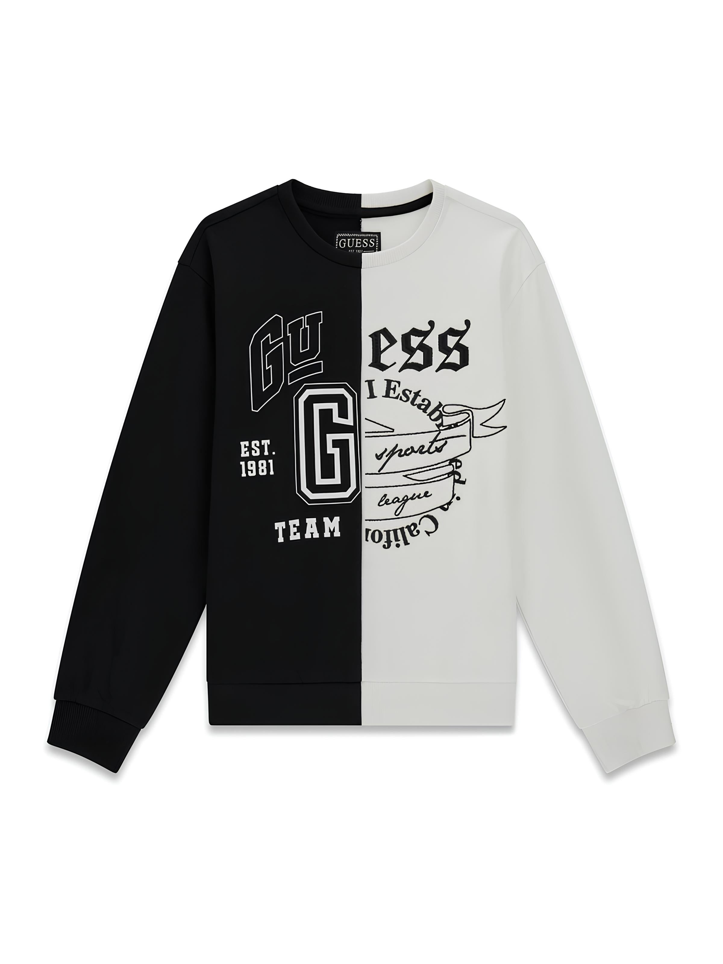 GUESS FELPA RAGAZZO. COTONE GARZATO.