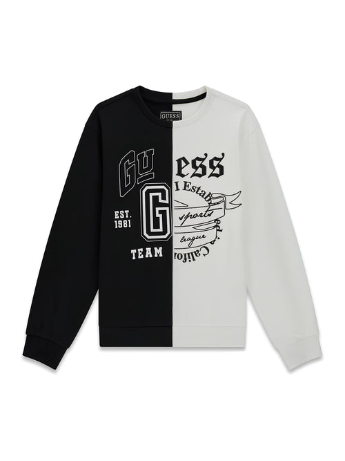 GUESS FELPA RAGAZZO. COTONE GARZATO.