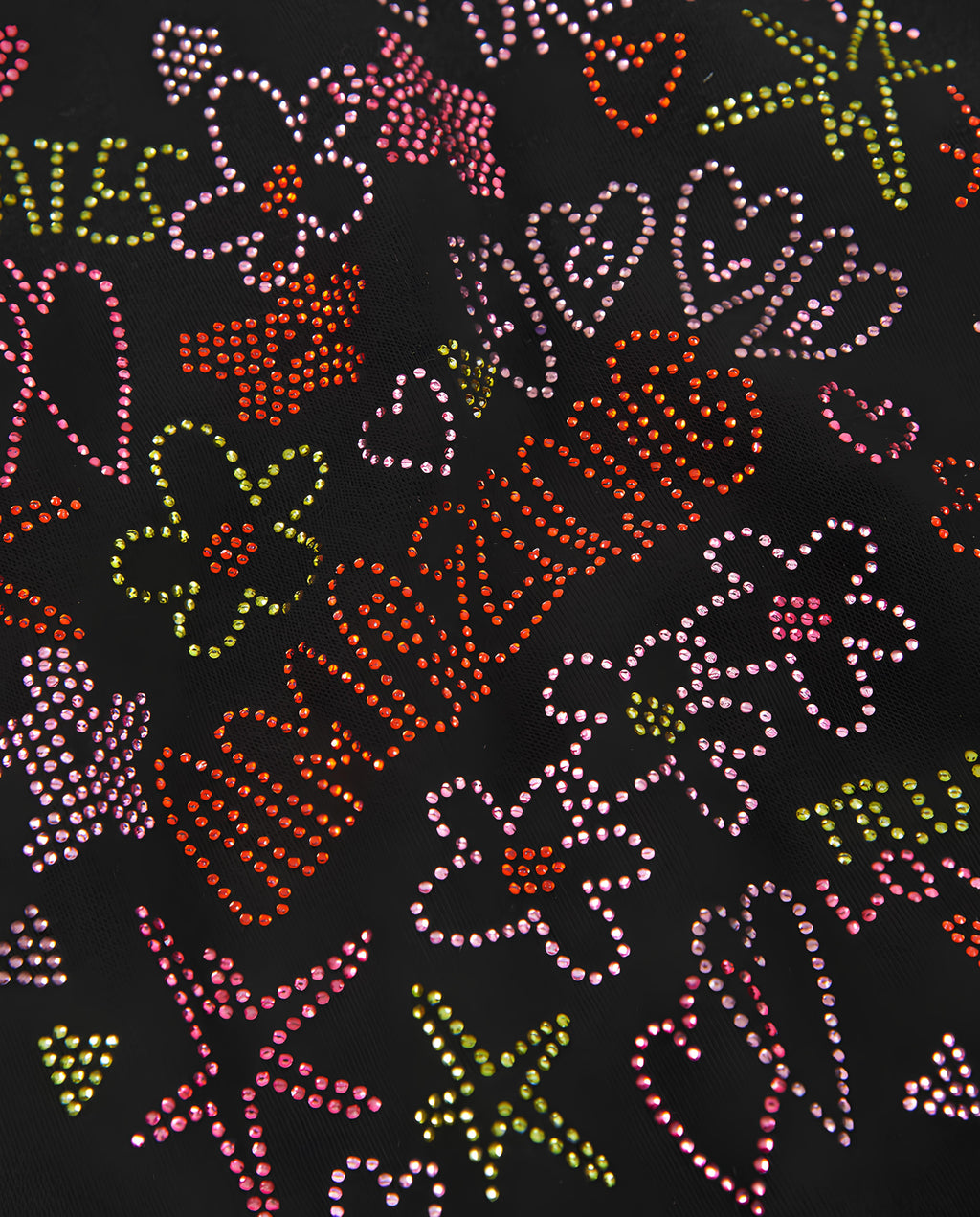 TUC TUC FELPA BIMBA/RAGAZZA CON STRASS MULTICOLOR. COTONE FELPATO.