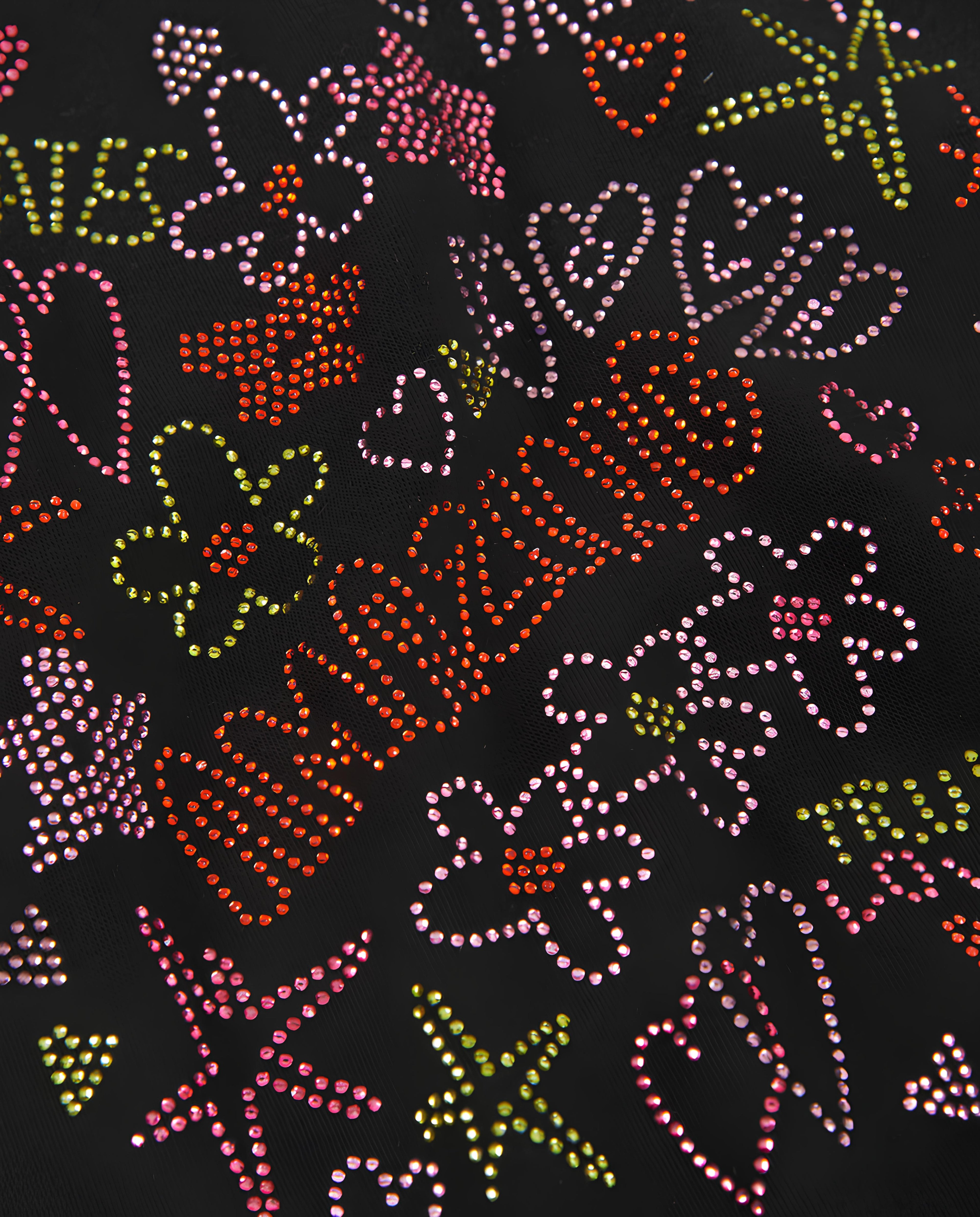 TUC TUC FELPA BIMBA/RAGAZZA CON STRASS MULTICOLOR. COTONE FELPATO.