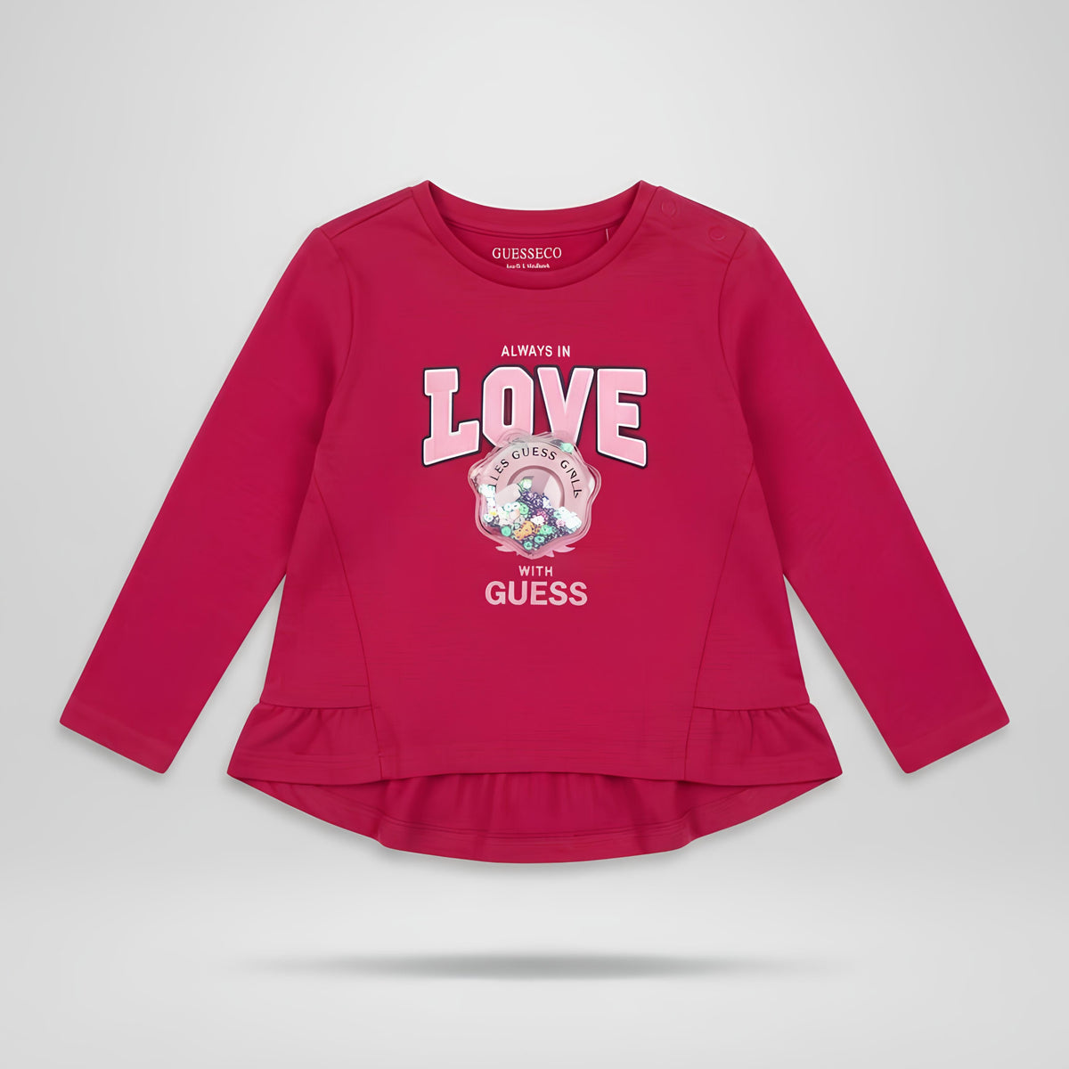 Guess maglietta manica lunga bimba. Cotone.