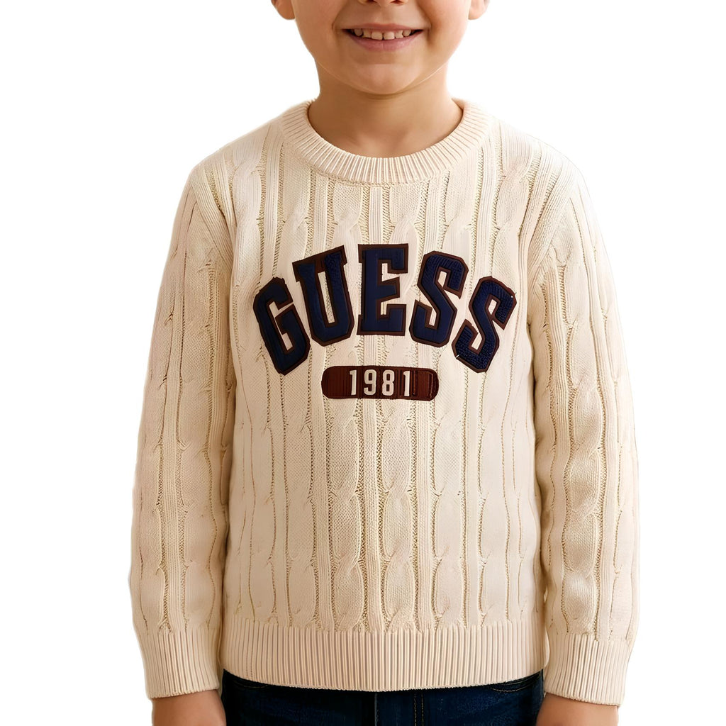 GUESS MAGLIONE BIMBO. COTONE.