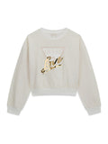 GUESS FELPA RAGAZZA LOGGATA. COTONE GARZATO.