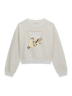 GUESS FELPA RAGAZZA LOGGATA. COTONE GARZATO.