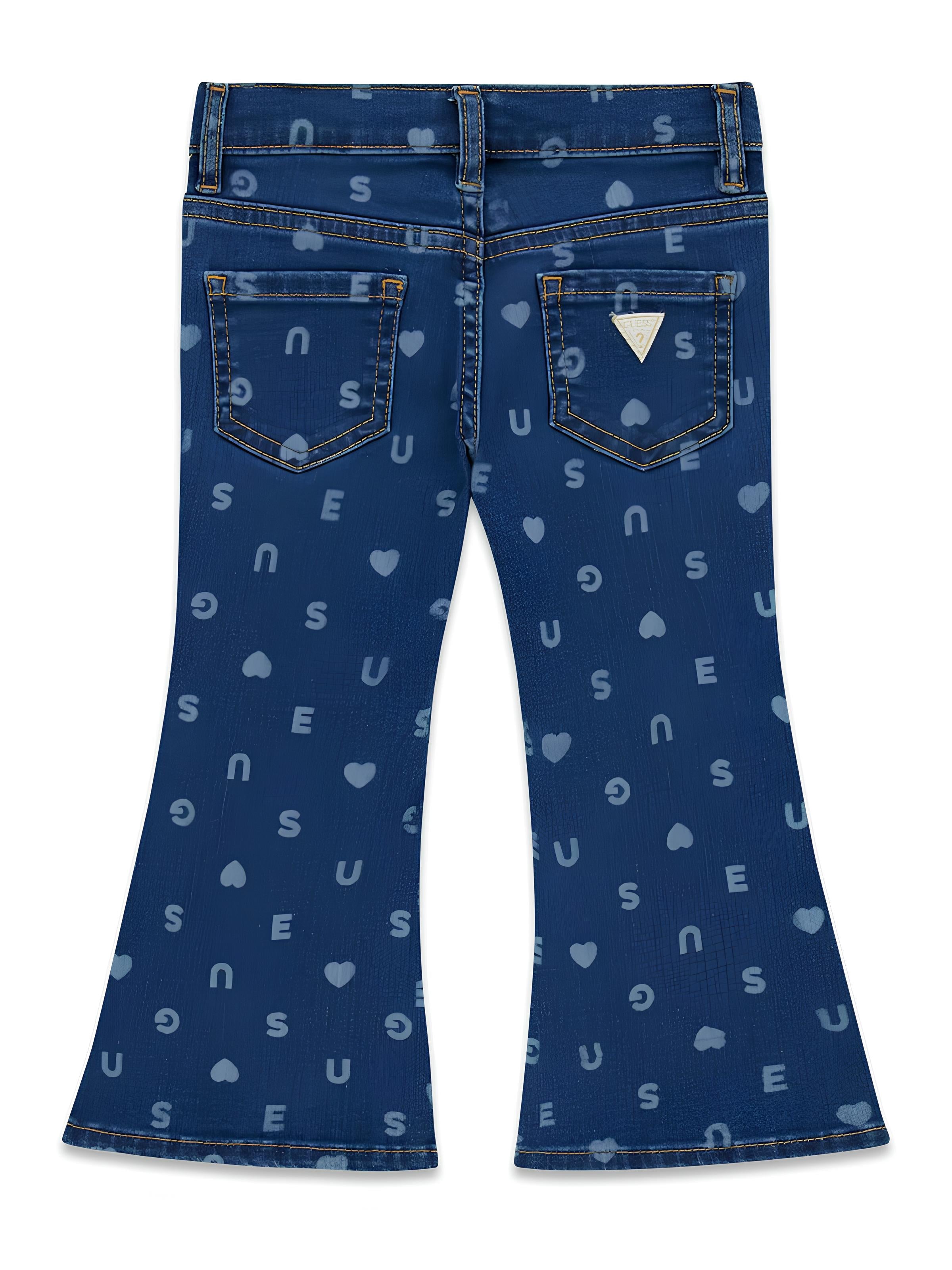 GUESS JEANS BIMBA A ZAMPA. COTONE.