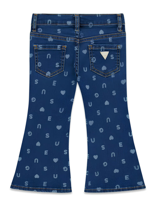 GUESS JEANS BIMBA A ZAMPA. COTONE.
