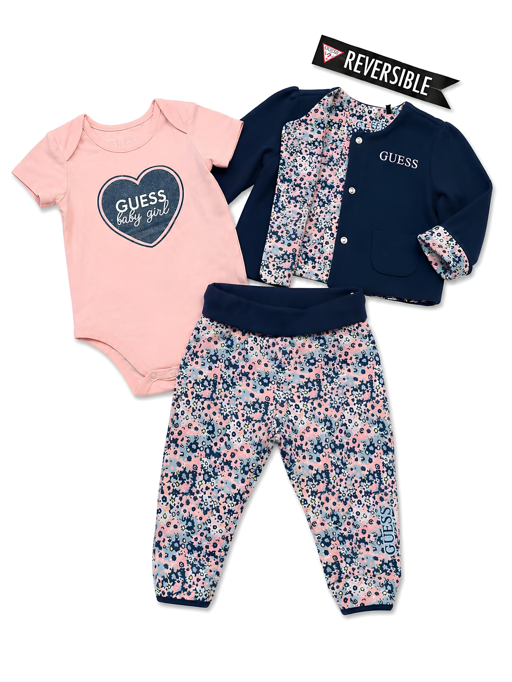 GUESS COMPLETO 3 PZ. BIMBA. COTONE.