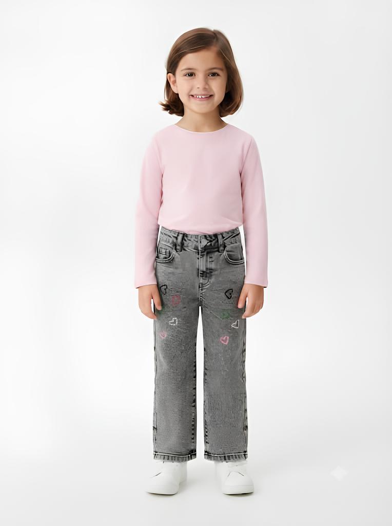 TUC TUC JEANS A PALAZZO BIMBA. COTONE.