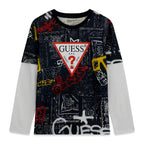 GUESS MAGLIETTA MANICA LUNGA RAGAZZO. COTONE.