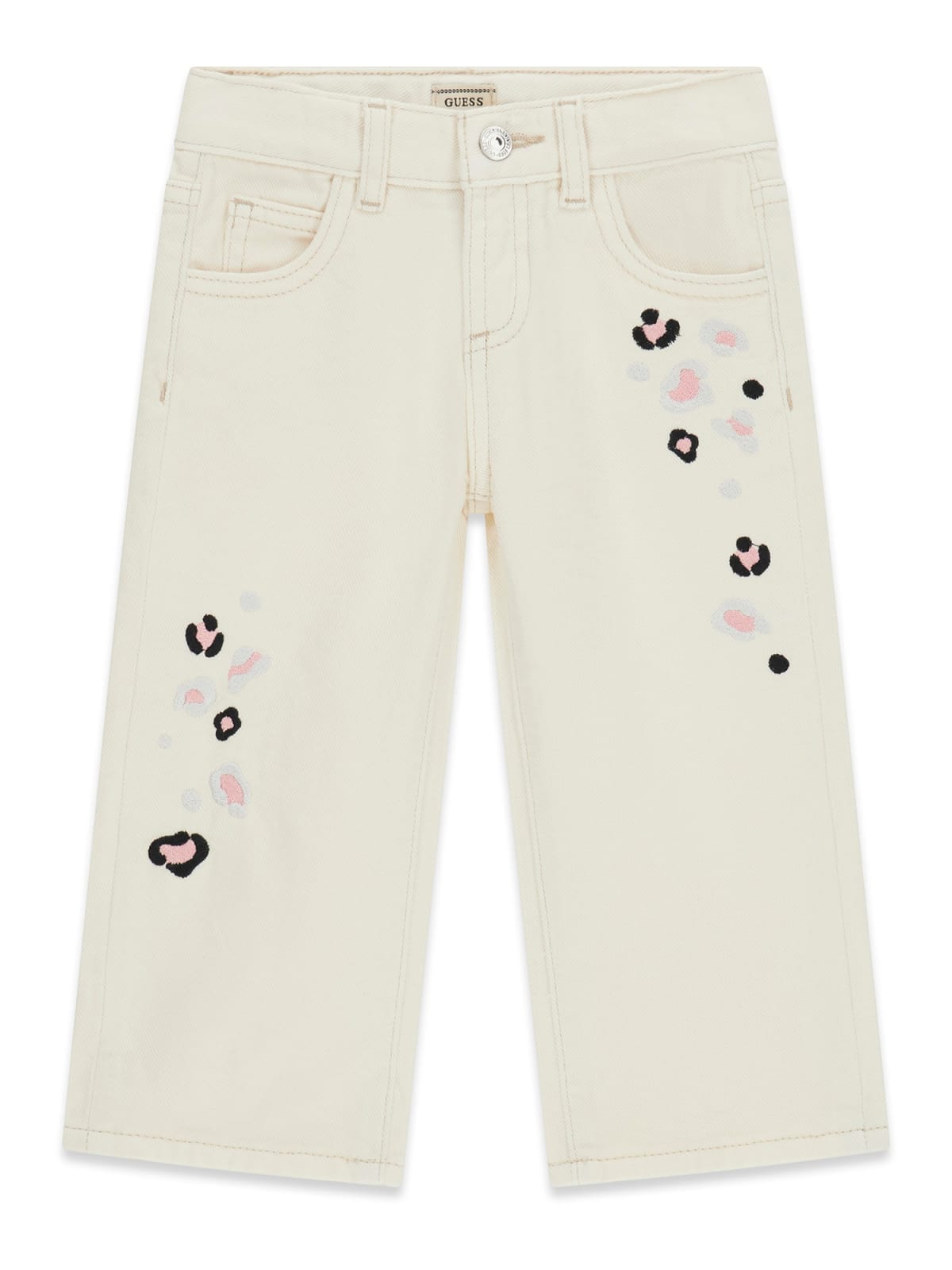 GUESS JEANS A PALAZZO BIMBA. COTONE.