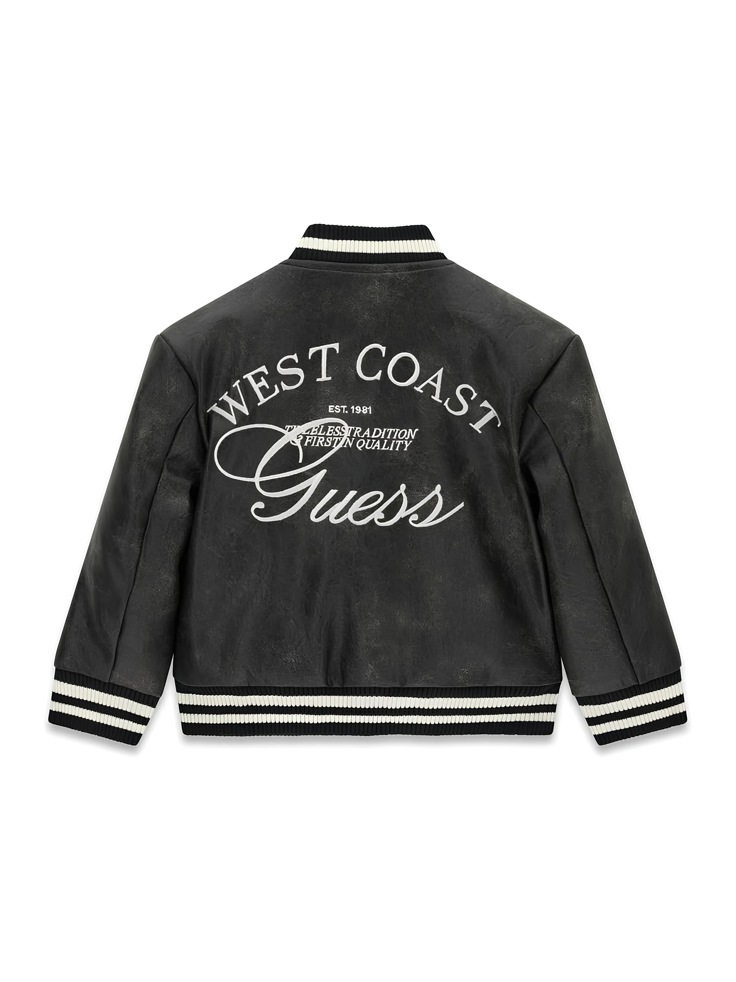 GUESS CHIODO ECOPELLE IMBOTTITO BIMBO. INVERNALE.
