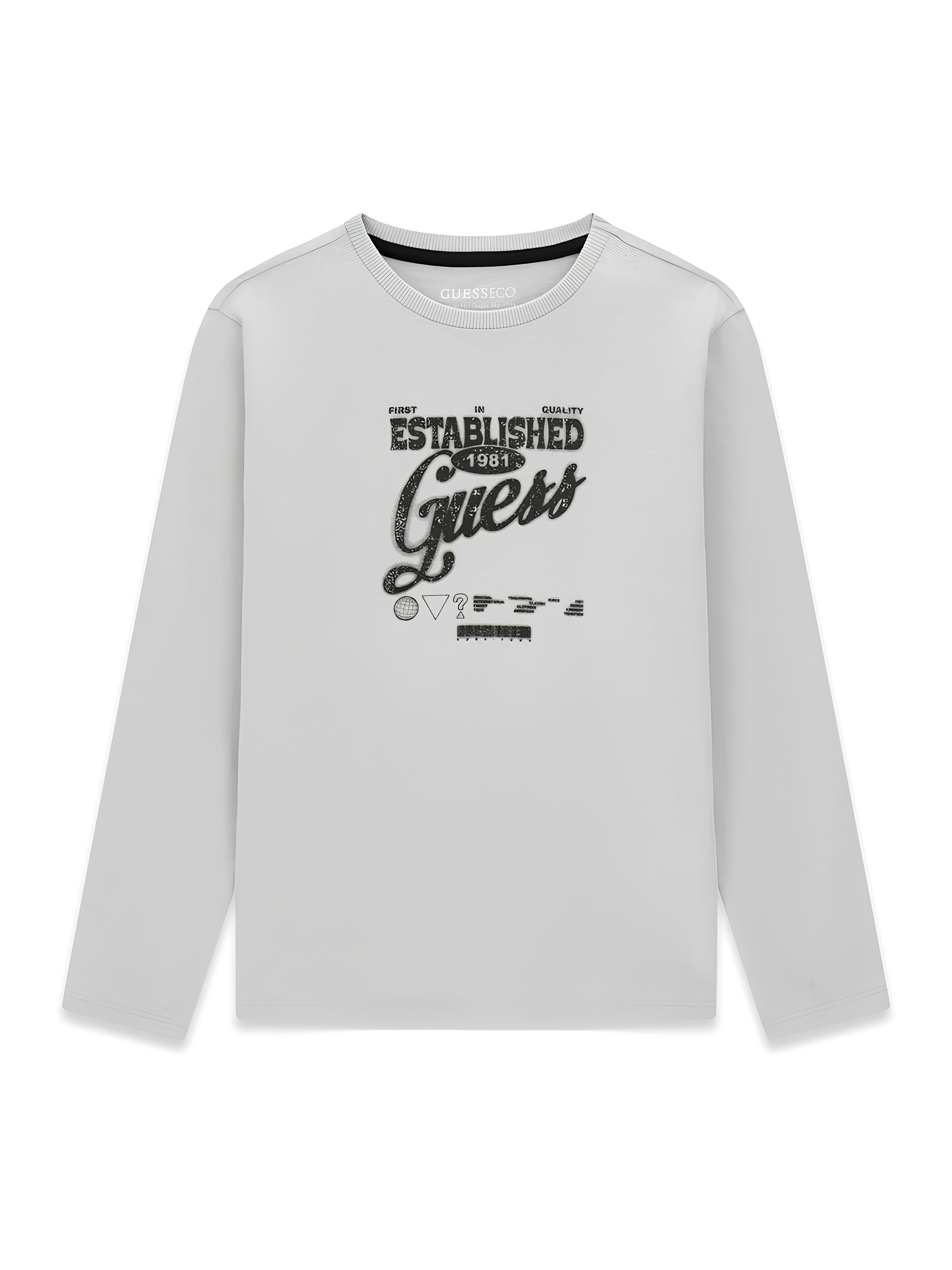 GUESS MAGLIETTA MANICA LUNGA RAGAZZO.COTONE.