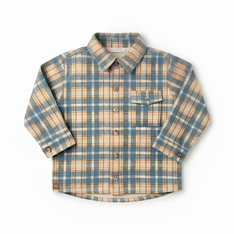 MINIBANDA CAMICIA BIMBO. COTONE FELPATO.
