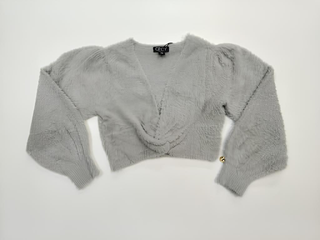 Yours cardigan con nodo ragazza. Acrilico.