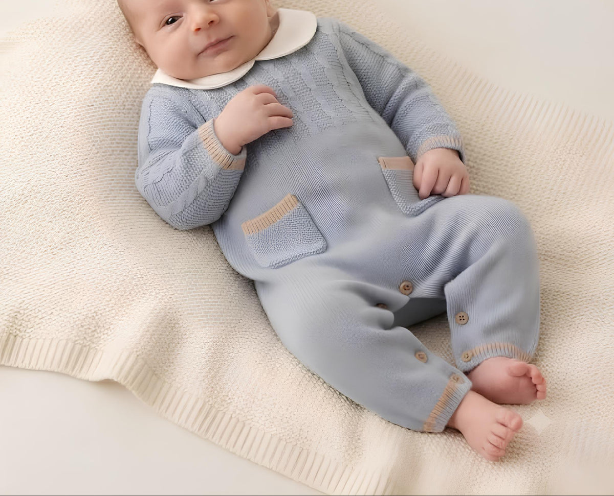 MINIBANDA TUTINA INTERA IN MAGLIA NEONATO. COTONE/LANA.
