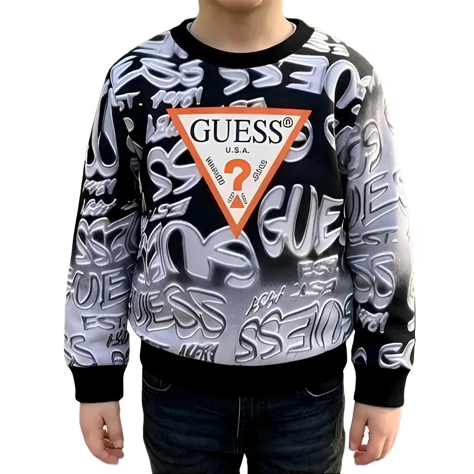GUESS FELPA BIMBO. COTONE GARZATO.