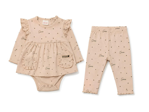 GUESS COMPLETO 2 PZ. NEONATA. COTONE.