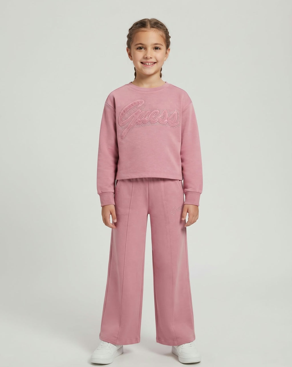 Guess tuta ragazza 2 pz. Cotone garzato.