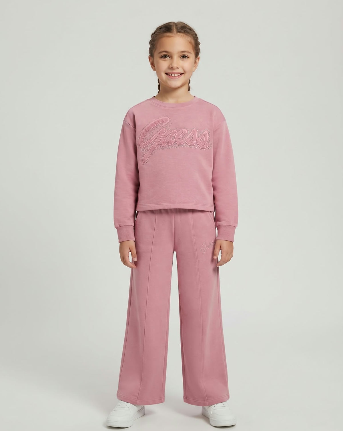 Guess tuta ragazza 2 pz. Cotone garzato.