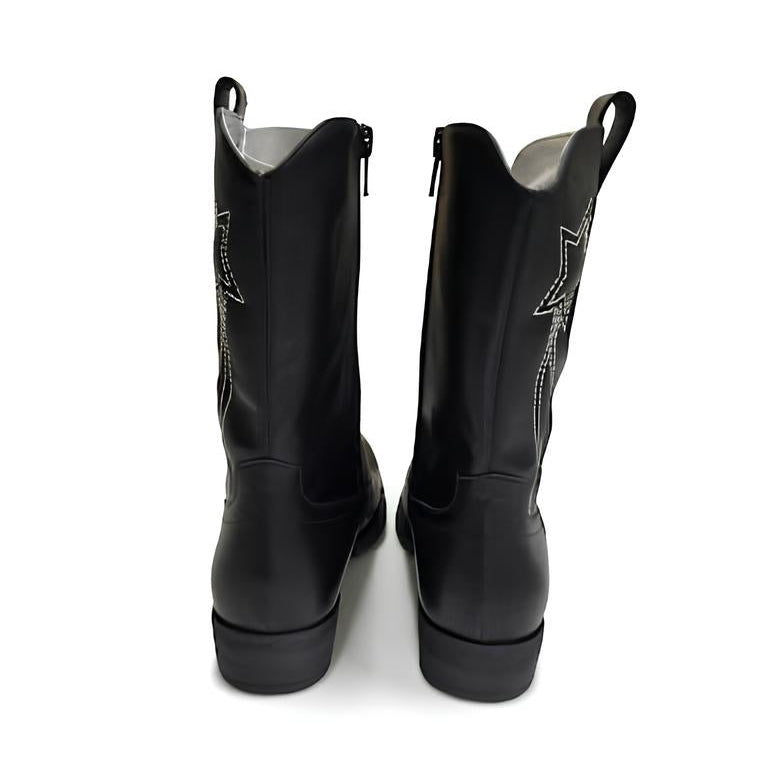 Nero Giardini stivale alto stile "cowgirl" bimba. Pelle.