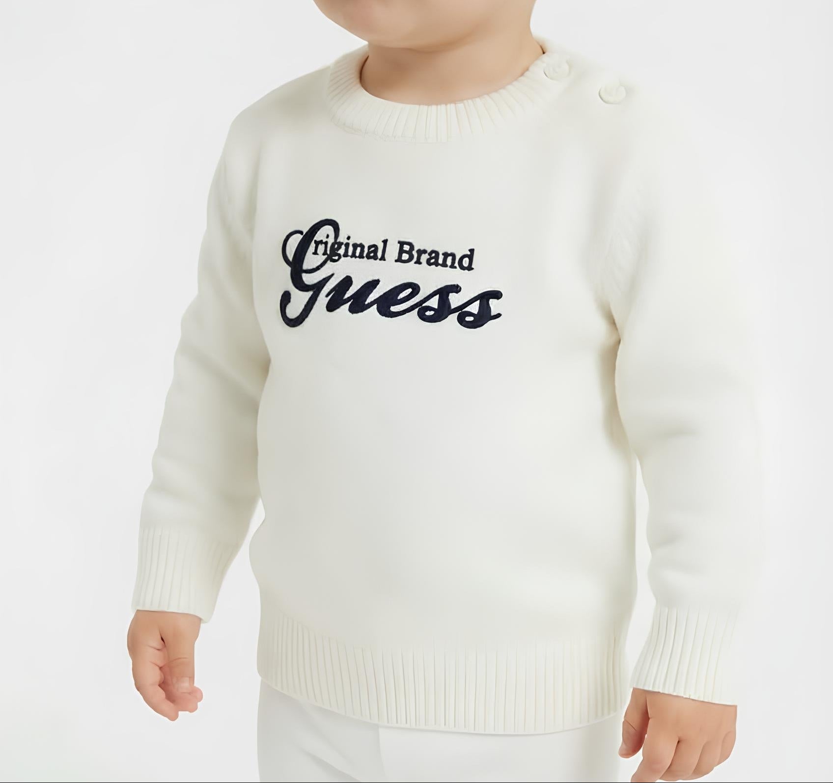 GUESS MAGLIONE NEONATO/BIMBO. COTONE/MODAL.