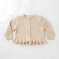 MINIBANDA CARDIGAN BIMBA. COTONE/LANA.