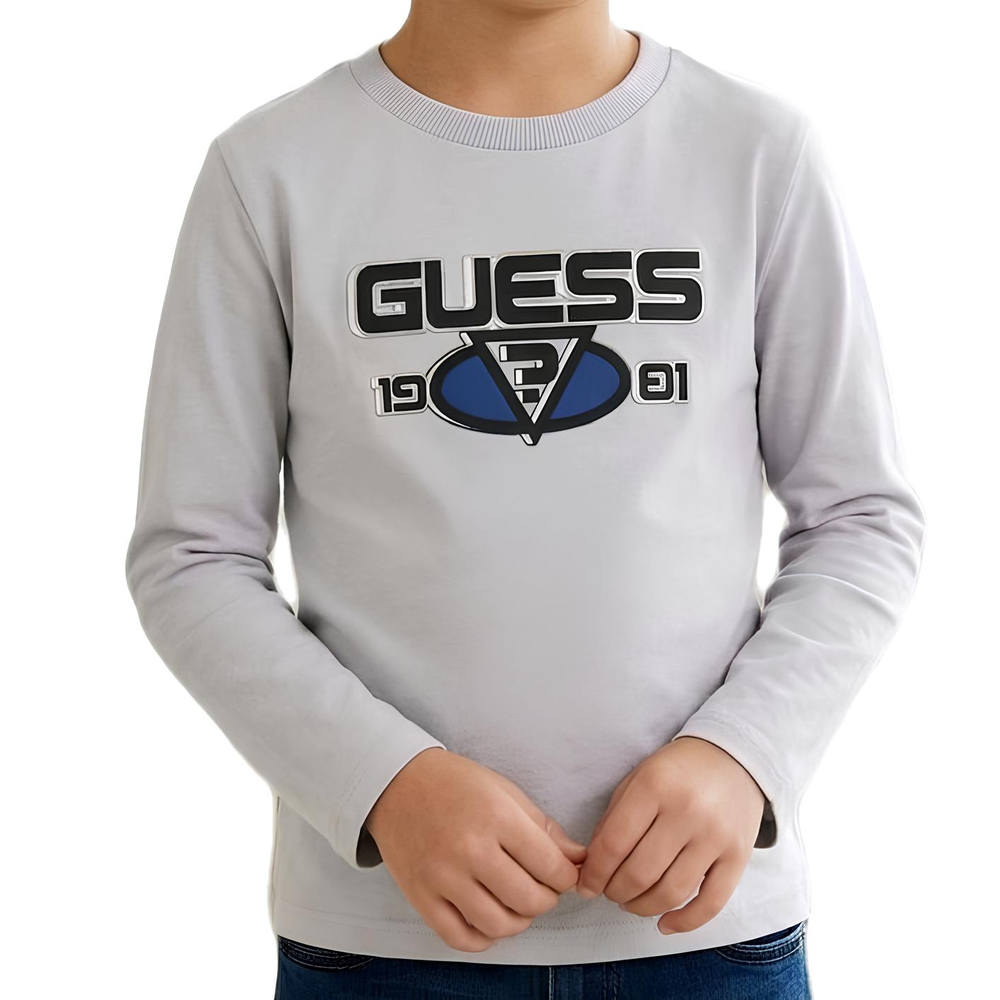 GUESS MAGLIETTA MANICA LUNGA BIMBO. COTONE.