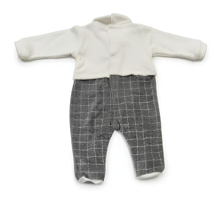Yours tutina intera neonato. Ciniglia - grigio