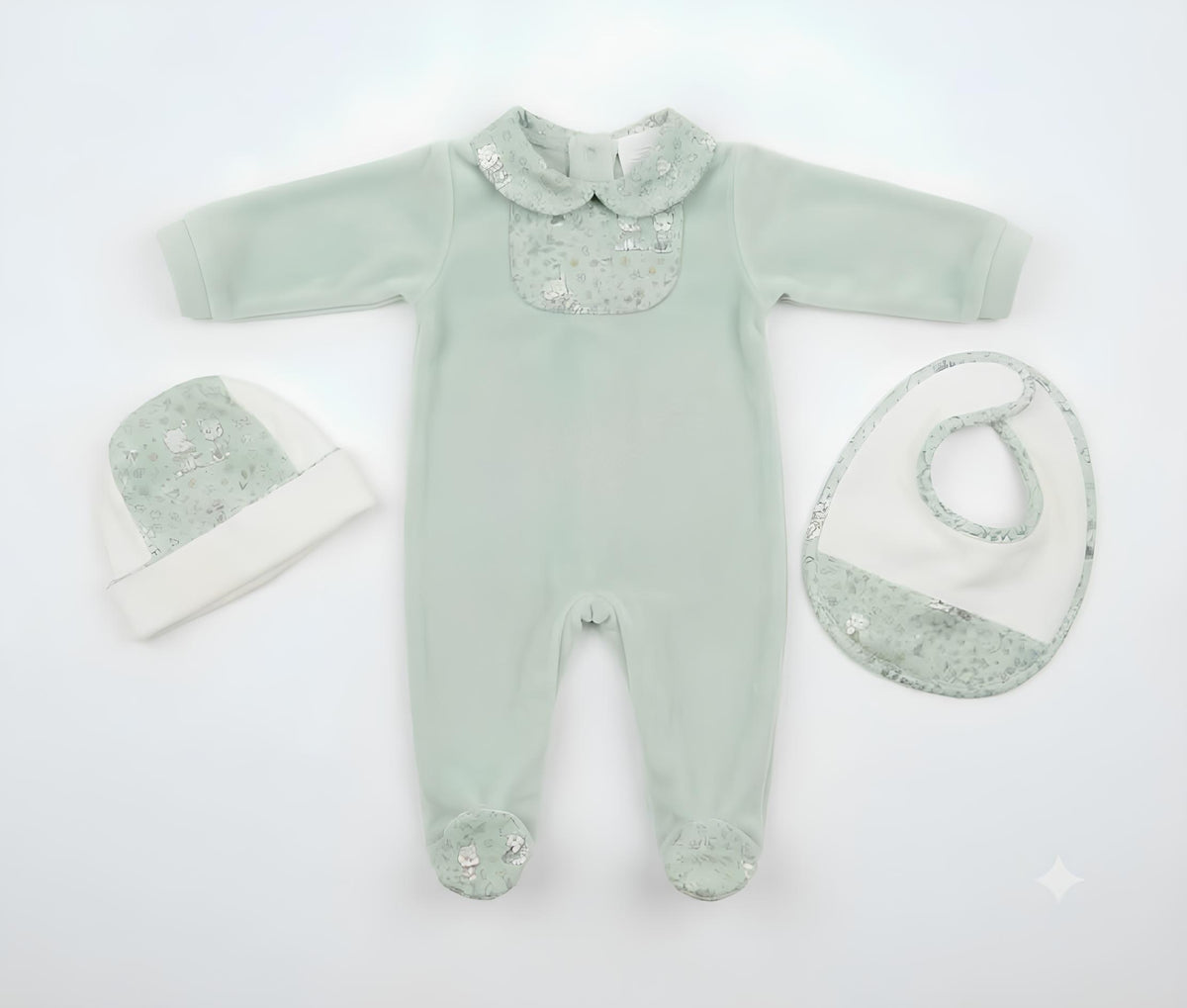 DEOLINDA SET 3 PZ. NEONATA. CINIGLIA.