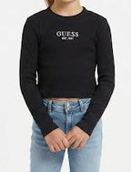 GUESS MAGLIETTA A MANICA LUNGA RAGAZZA. COTONE A COSTINE.