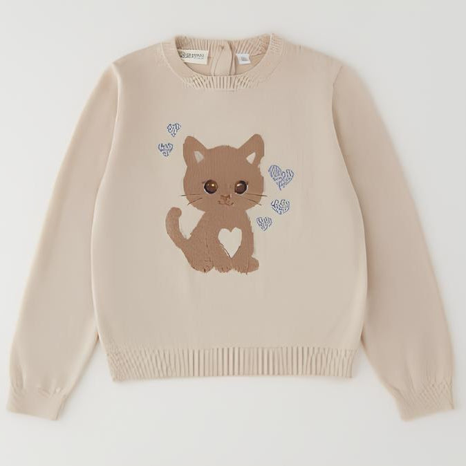 SARABANDA MAGLIONE BIMBA. COTONE.