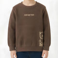 YOURS FELPA CON MANICHE IN MAGLIA BIMBO. COTONE FELPATO.