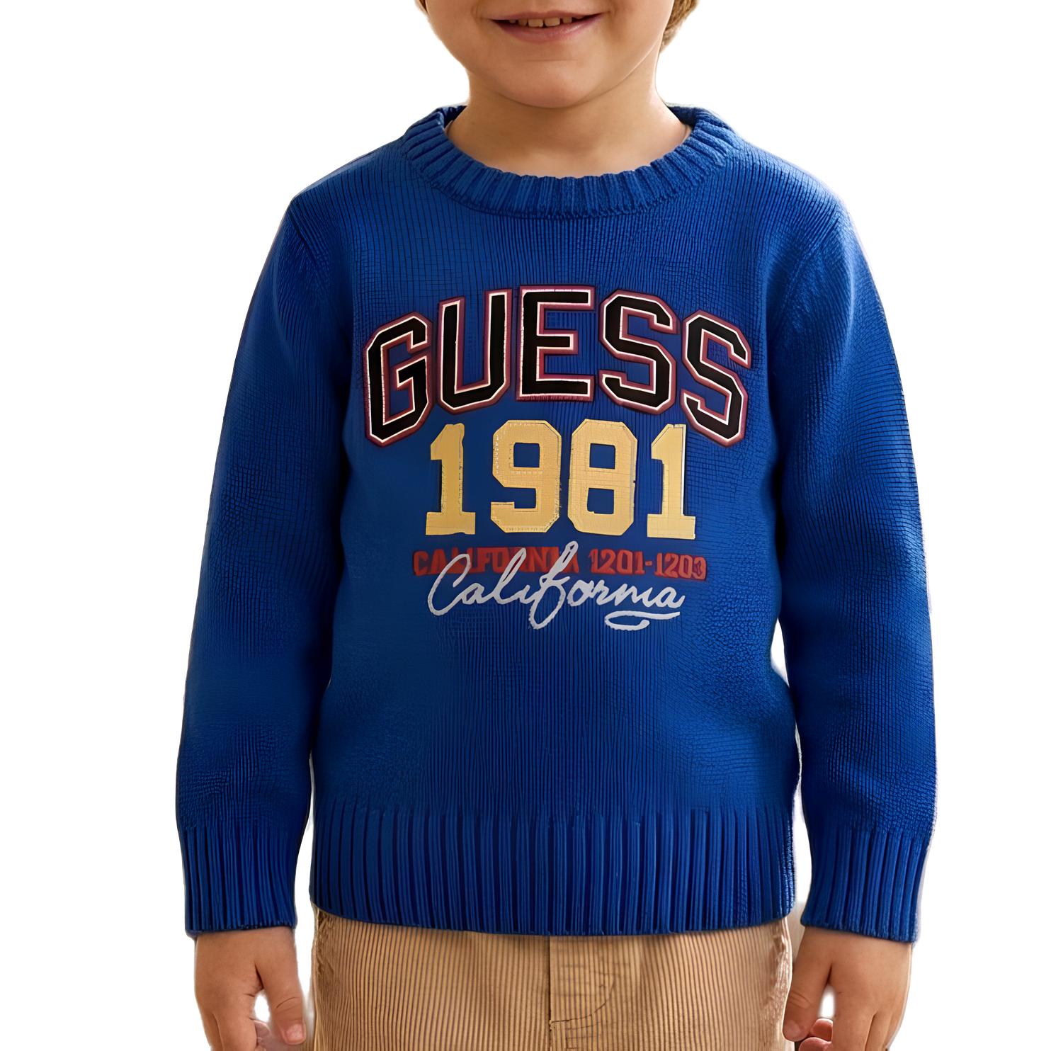 GUESS MAGLIONE BIMBO. COTONE.