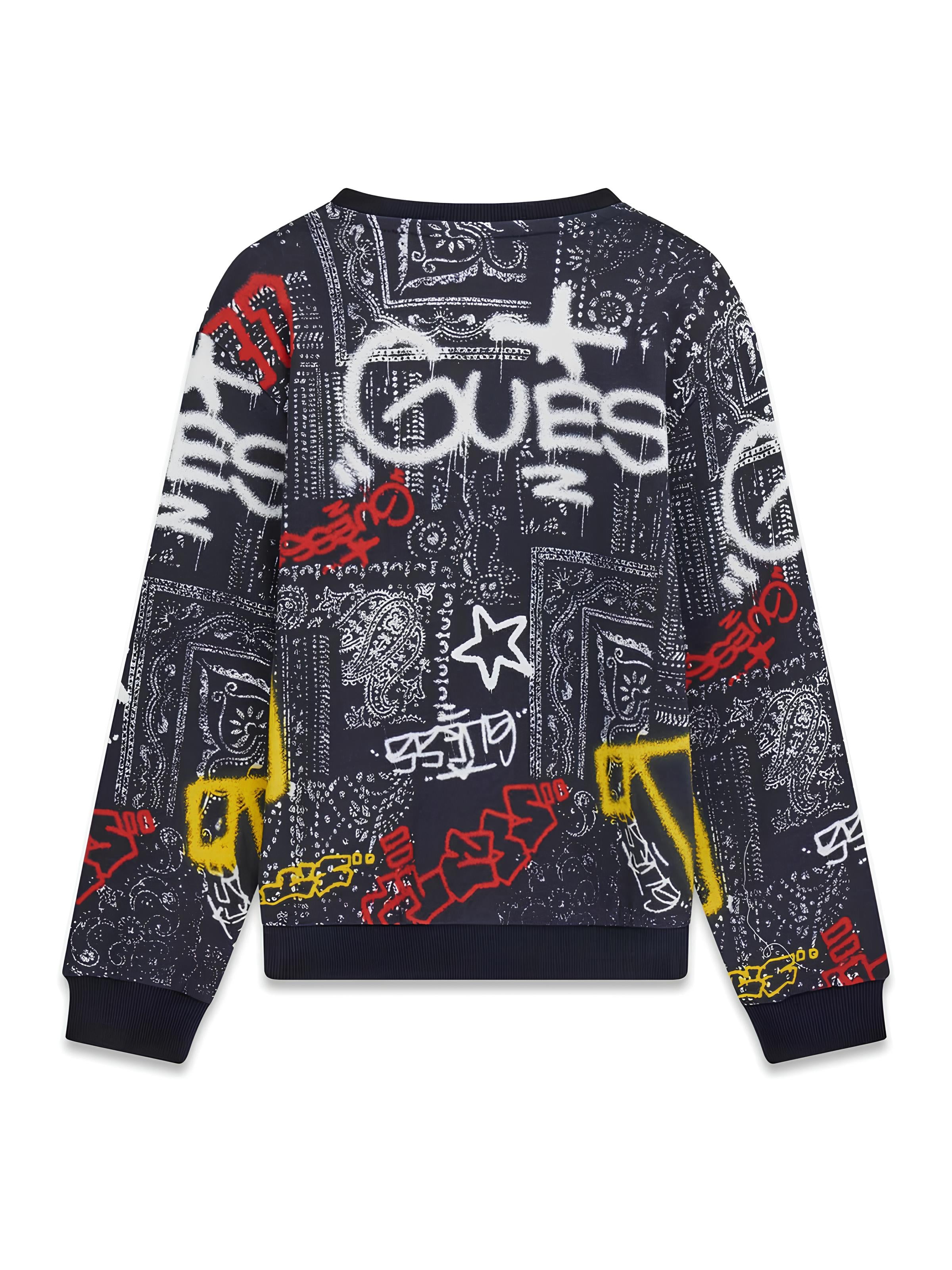 GUESS FELPA RAGAZZO. COTONE GARZATO.
